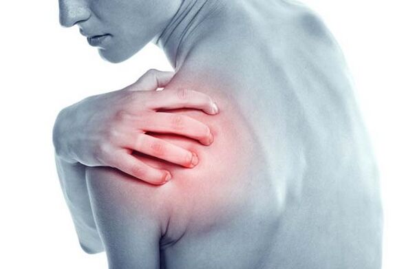 მტკივნეული ტკივილი მხრის არეში არის მხრის სახსრის ართროზის სიმპტომი